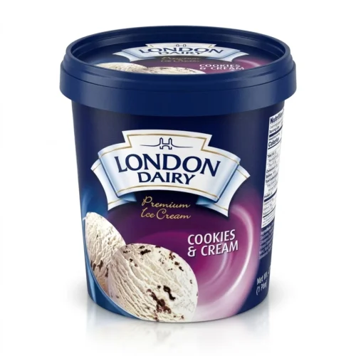 LONDON DIARY ICE CREAM COOKIES & CREAM 500ML