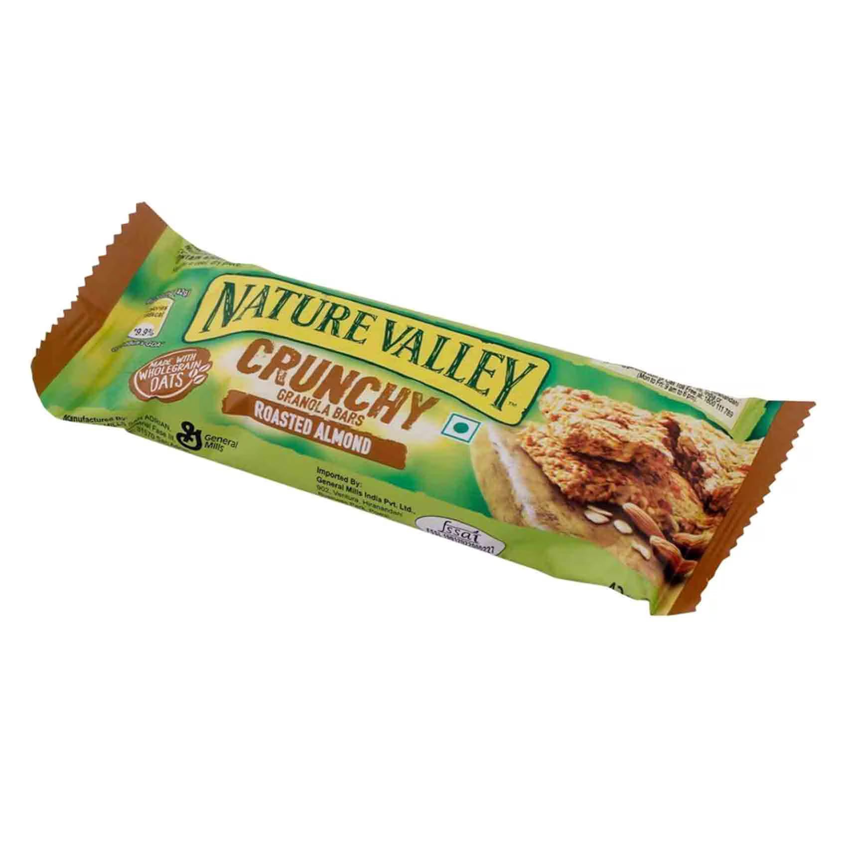 Nature Valley Crunchy Oats & Roasted Almonds Granola Bar 5 x 42g Nature Valley Crunchy Oats & Roasted Almonds Granola Bar 42g