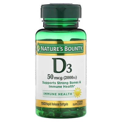 Home natures bounty D3 50mcg