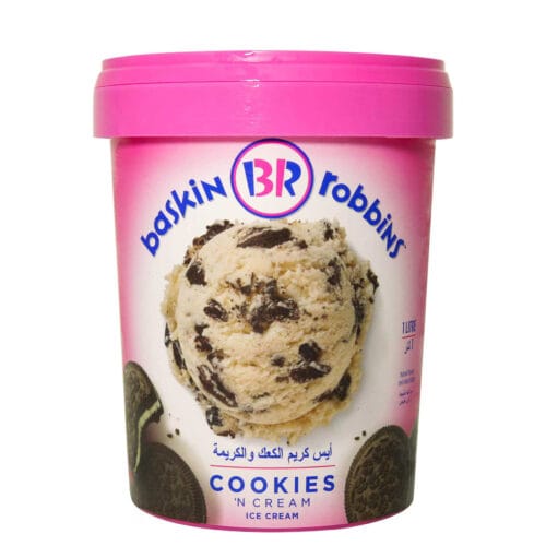 Baskin Robbins Cookies n cream Ice cresam 1L