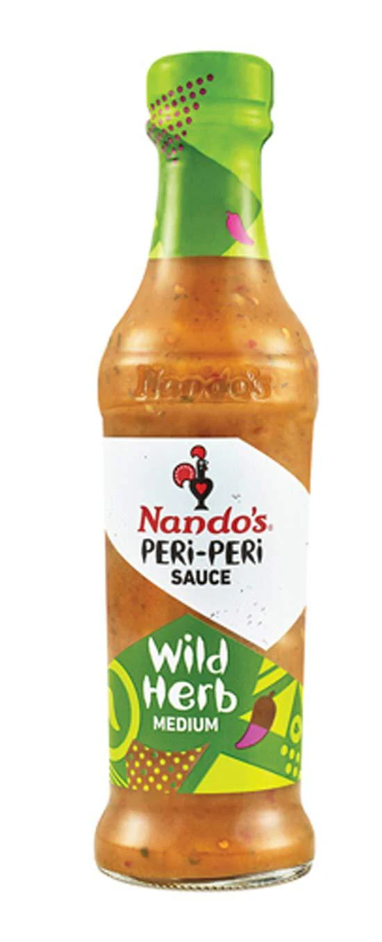 Nandos Peri Peri Sauce Wild Herb Medium 250ml Nandos Peri Peri Sauce Wild Herb