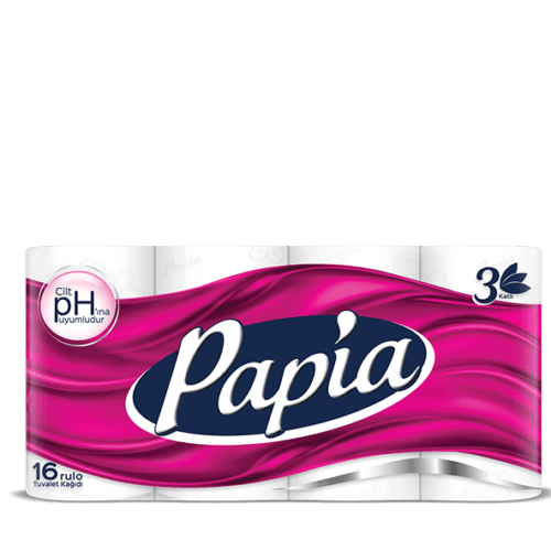 PAPIA TOILET PAPER ROLLS 16S