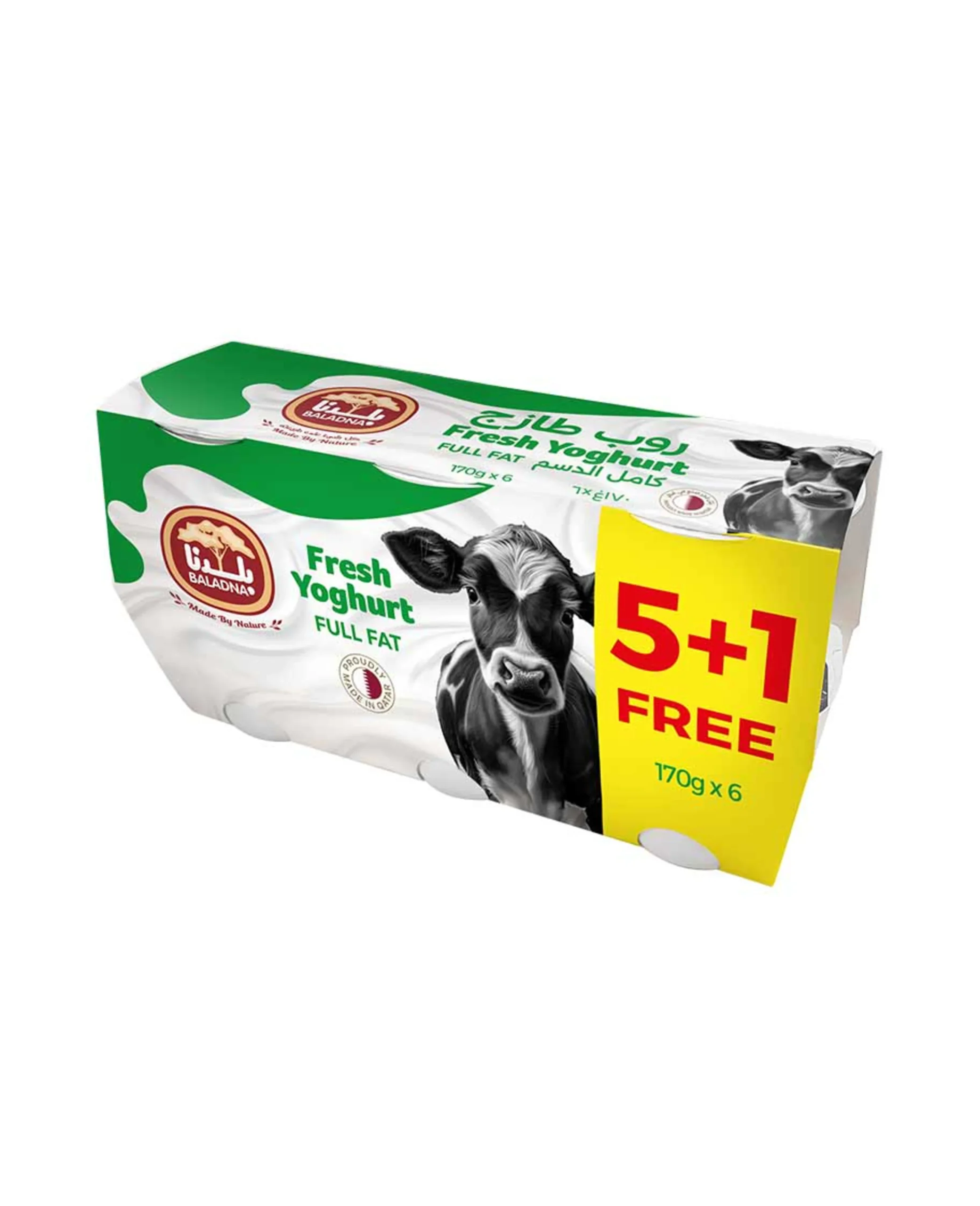BALADNA FRESH YOGURT 170G FF X 6 BALADNA FRESH YOGURT 170G FF X 6