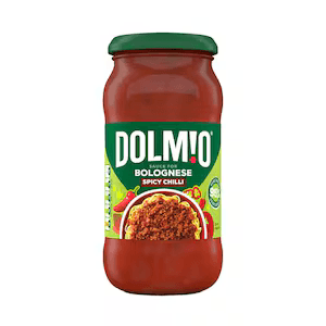 DOLMIO BOLOGNESE SAUCE SPICY CHILLI 450G