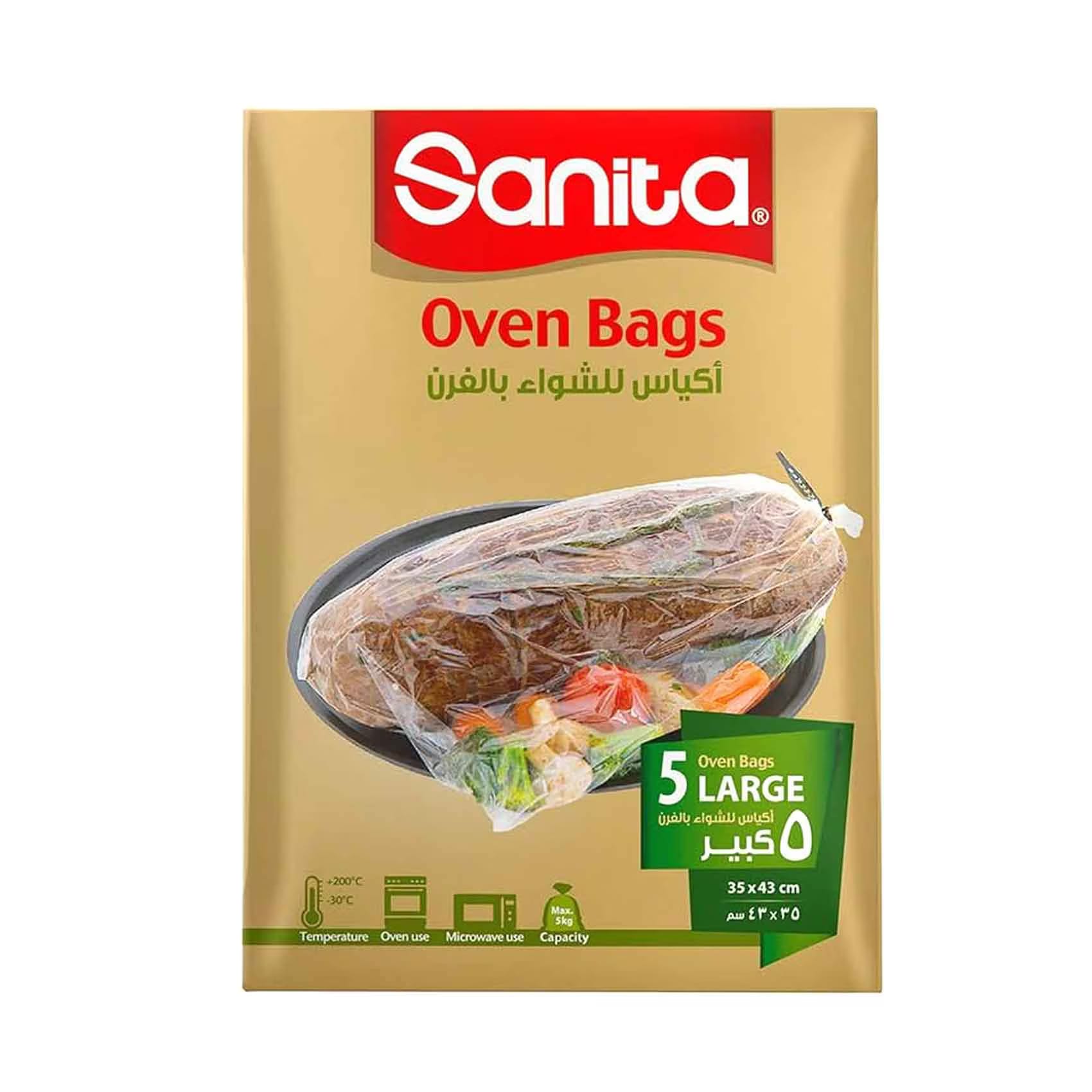 SANITA OVEN BAGS LARGE 35X43CM SANITA OVEN BAGS LARGE 35X43CM