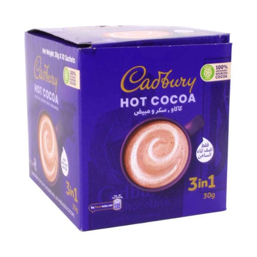 CADBURY HOT COCOA 3 IN 1 INSTANT DRINK MIX 30G X 10