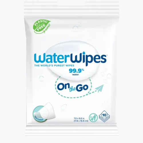 ON THE GO WATER WIPES PLASTIC FREE 10S