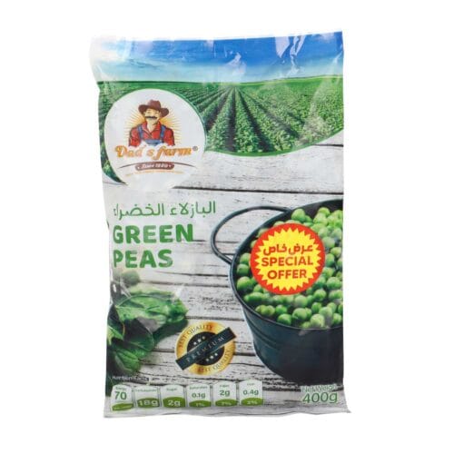 DADS FARM FROZEN GREEN PEAS 400G