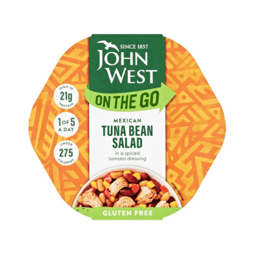 JOHN WEST TUNA BEAN SALAD LIGHT 220G