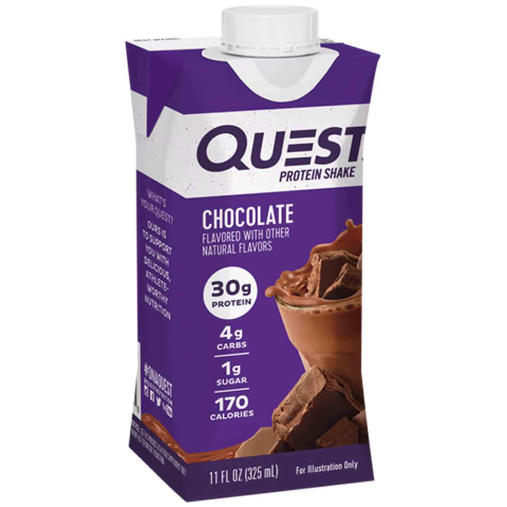 QUEST PROTEIN SHAKE CHOCOLATE 325 ML QUEST PROTEIN SHAKE CHOCOLATE 325 ML