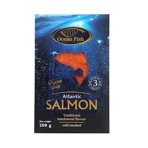 OCEAN FISH COLD SMOKED SALMON NORWAY 200G