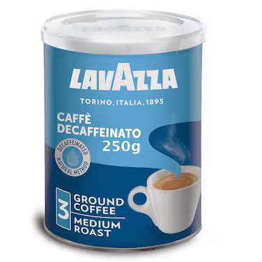 LAVAZZA COFFEE TIN DECAF 250GM