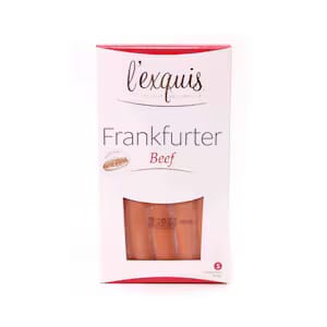 L'EXQUIS FRANKFURTER BEEF 375G