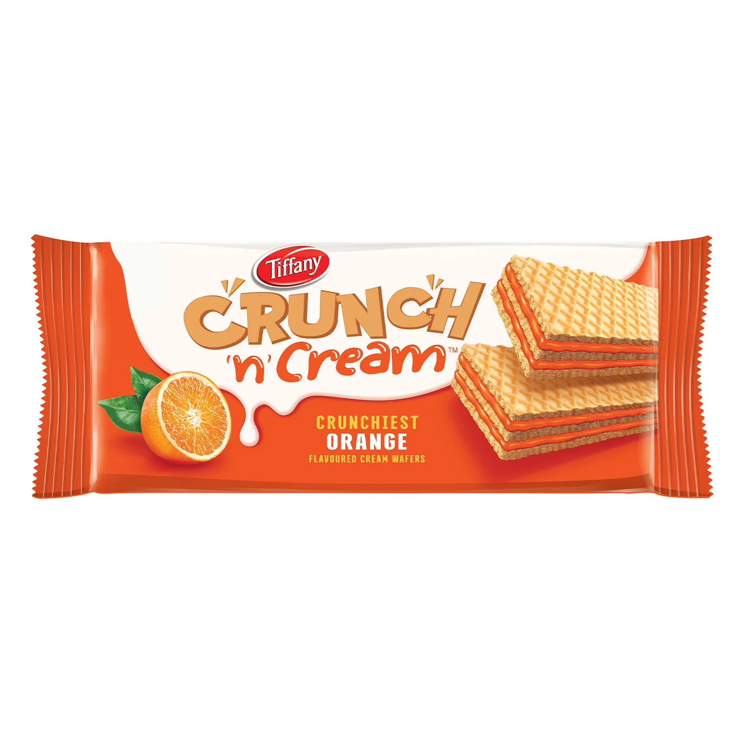 TIFFANY WAFER CRUNCH CREAM ORANGE 65G TIFFANY WAFER CRUNCH CREAM ORANGE 65G