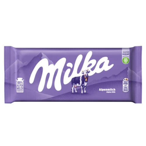 MILKA ALPINE MILK CHOCOLATE 98G