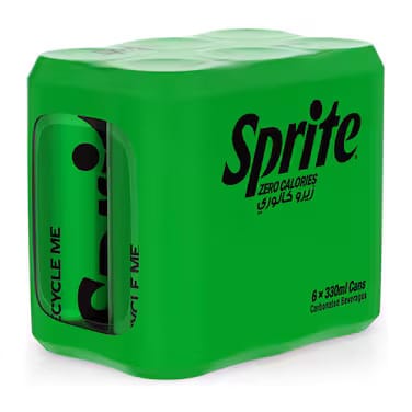 SPRITE ZERO CALORIES 330ML X 6