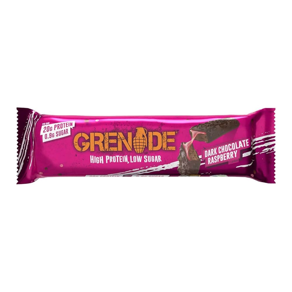 GRENADE PROTEIN BAR DARK CHOCOLATE RASPBERRY 60G GRENADE PROTEIN BAR DARK CHOCOLATE RASPBERRY 60G