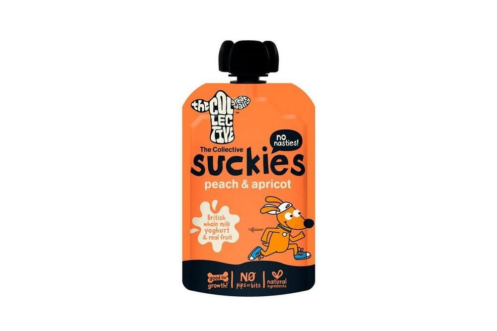 THE COLLECTIVE SUCKIES YOGURT PEACH & APRICOT 90G THE COLLECTIVE SUCKIES YOGURT PEACH & APRICOT 90G