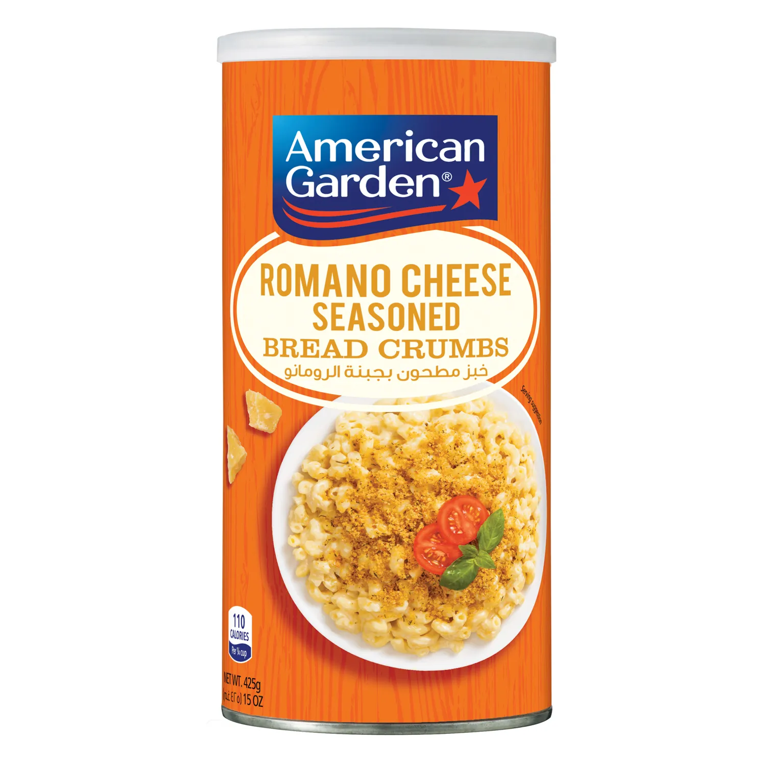 AMERICAN GARDEN BREAD BCRUMBS ROMANO CHEESE SESONED 425 G AMERICAN GARDEN BREAD BCRUMBS ROMANO CHEESE SESONED 425 G