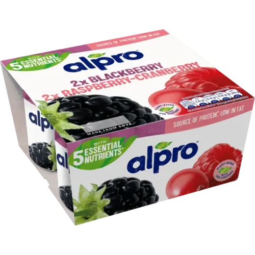 ALPRO YOGURT BLACKBURRY RASBERRY & CRANBERRY 500G