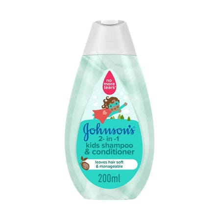 JOHNSONS 2IN1 KIDS SHAMPOO & CONDITIONER 200ML