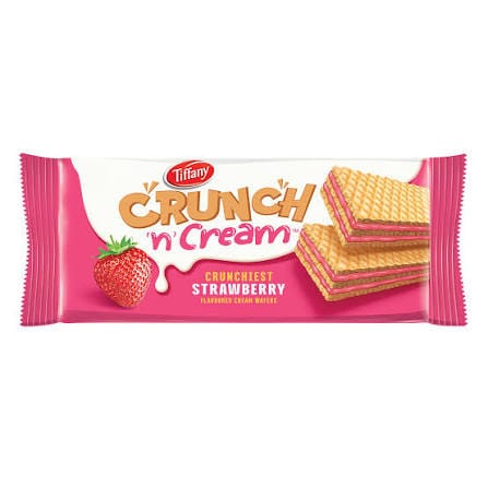 TIFFANY WAFER CRUNCH CREAM STRAWBERRY 65G