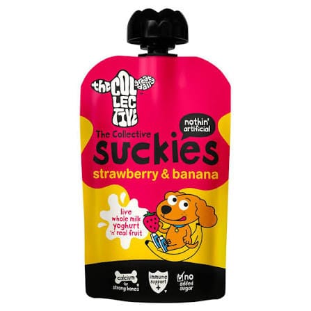 THE COLLECTIVE SUCKIES YOGURT STRAW & BANANA 90G