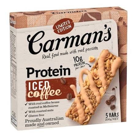 CARMANS PROTEIN BARS ICED COFFEE FLVR 200G