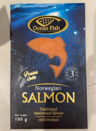 OCEAN FISH COLD SMOKED SALMON NORWAY 100G