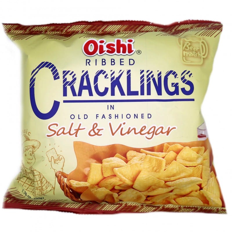 OISHI CRACKLINGS SALT & VINEGAR 50G OISHI CRACKLINGS SALT & VINEGAR 50G