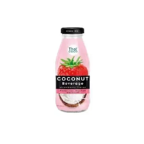 THAI COCO COCONUT DRINK STRAWBERRY 280ML