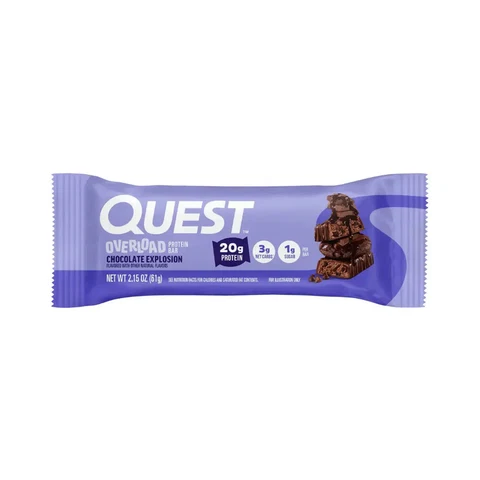 QUEST PROTEIN BAR OVERLOAD CHOCOLATE EXPLOSION 61G