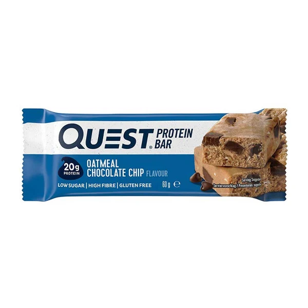 QUEST PROTEIN BAR OATMEAL CHOCOLATE CHIP 60G QUEST PROTEIN BAR OATMEAL CHOCOLATE CHIP 60G