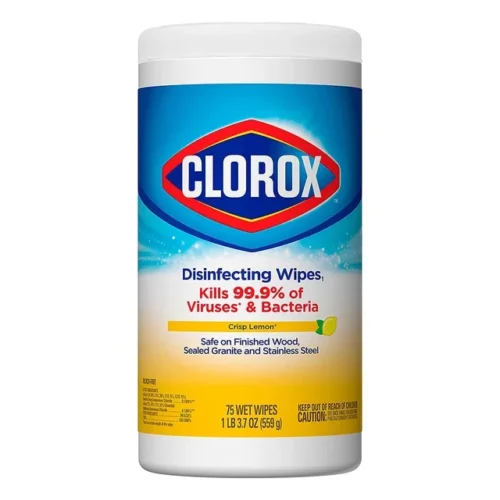 CLOROX DISINFECTING WIPES CRISP LEMON 75S