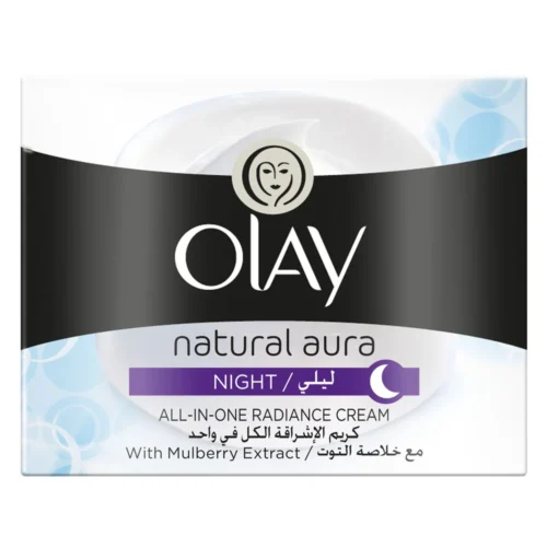 OLAY NATURAL AURA RADIANCE NIGHT CREAM 50GM