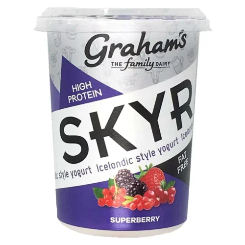 GRAHAMS SKYR ICELANDIC STYLE YOGURT SUPERBERRY 450GM