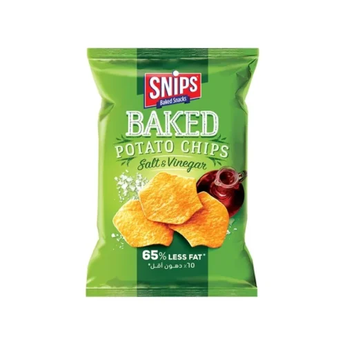 SNIPS BAKED POTATO CHIPS SALT & VINEGAR 150GM