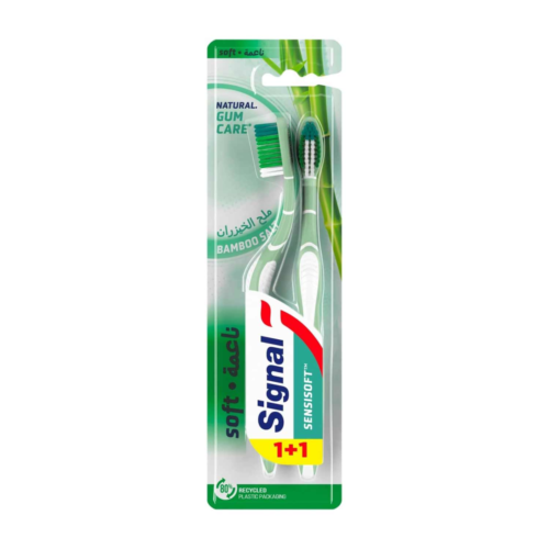 SIGNAL SENSISOFT TOOTH BRUSH BAMBOO 1+1