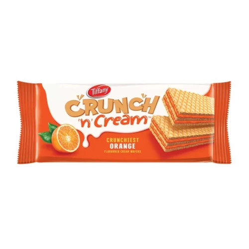 TIFFANY WAFER CRUNCH & CREAM ORANGE 135GM