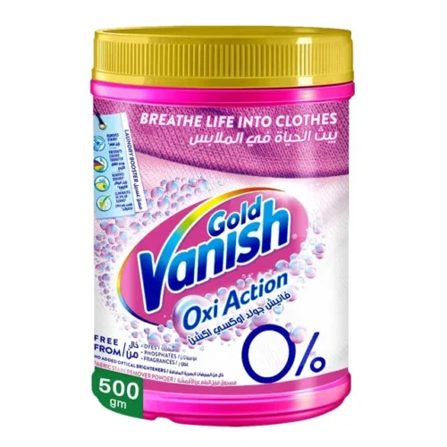VANISH GOLD OXI ACTION FABRIC STAIN REMOVER POWDER 500GM