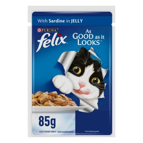 PURINA FELIX CAT FOOD SARDINE POUCH 85GM