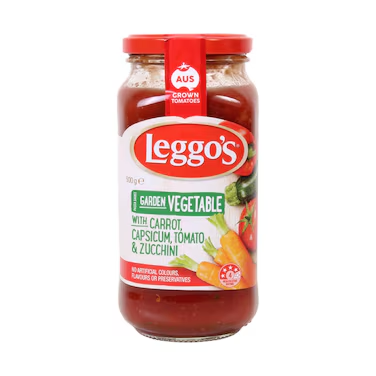 LEGGOS GARDEN VEGITABLE PASTA SAUCE 500GM
