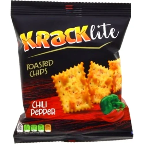 KRACKLITE TOASTED CHIPS CHILLI PEPPER 26GM