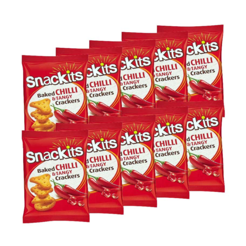SNACKITS CHILLI & TANGY CRACKERS 26GM X 10